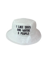 I Like Dogs Bucket Hat - White
