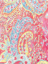 Ice Cream Paisley Cotton/Rayon L/S Shirt - Pink/Yellow