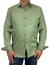 Byron Bay Khaki Linen L/S Shirt