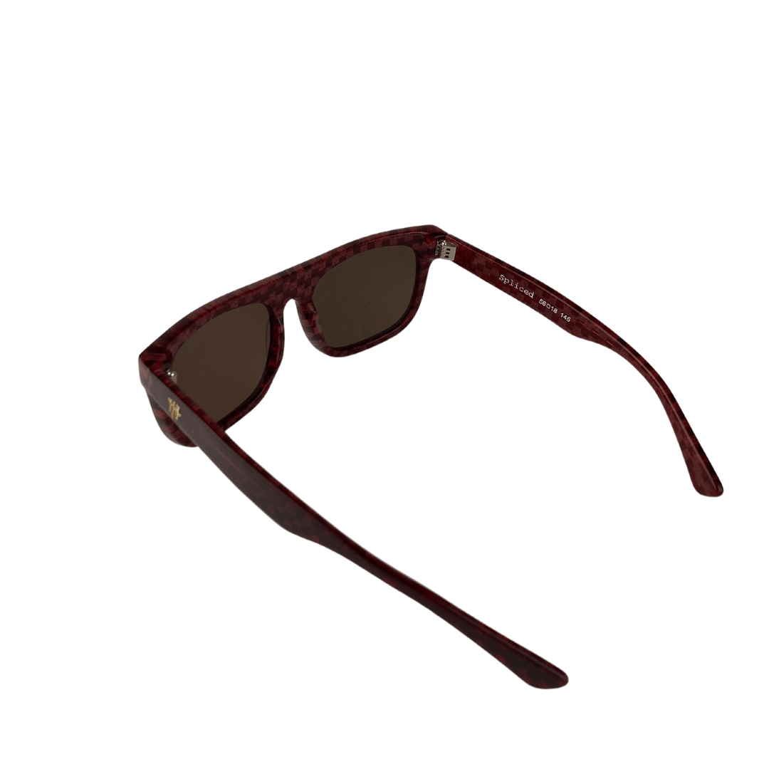Spliced Check Sunglasses