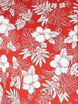 Miami Hawaiian Cotton S/S Shirt - Red/White