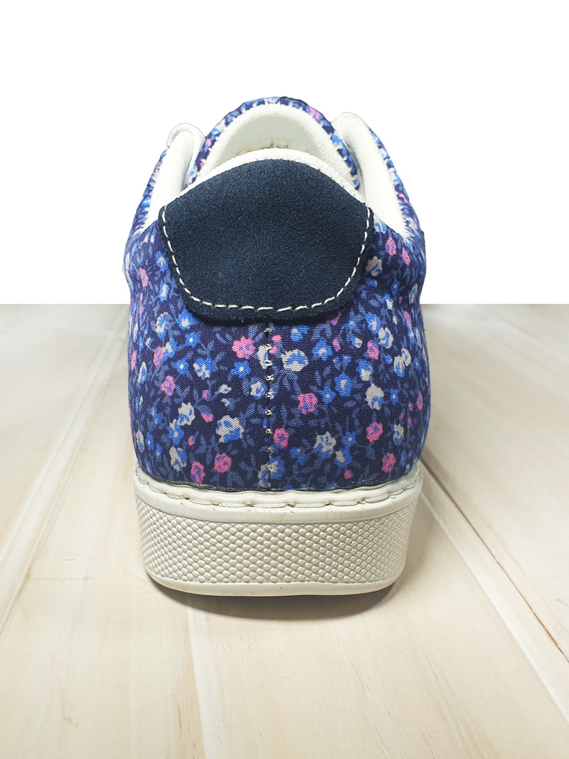 Panache Floral Shoe - Navy/Purple