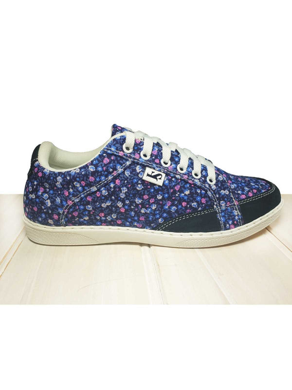 Panache Floral Shoe - Navy/Purple