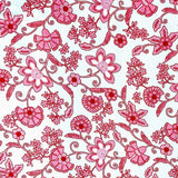 Potent Floral Cotton L/S Big Mens Shirt - Pink