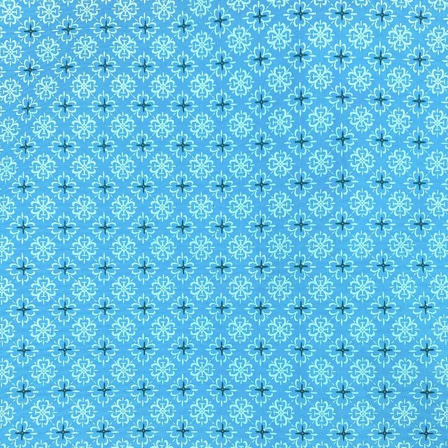 Rabat Cotton Geometric L/S Shirt - Blue