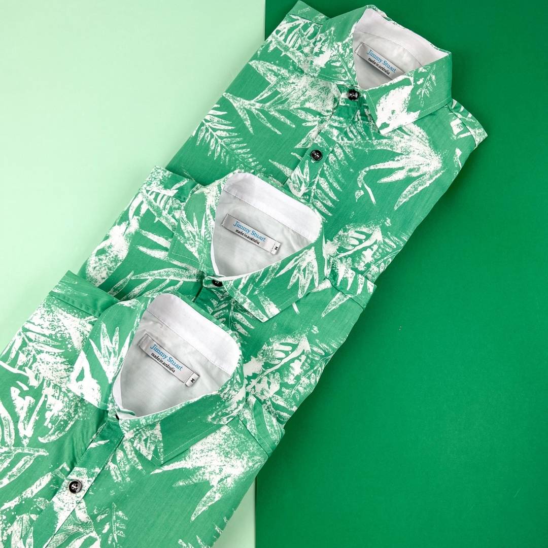 Rainforest Hawaiian Cotton/Rayon S/S Shirt - Green