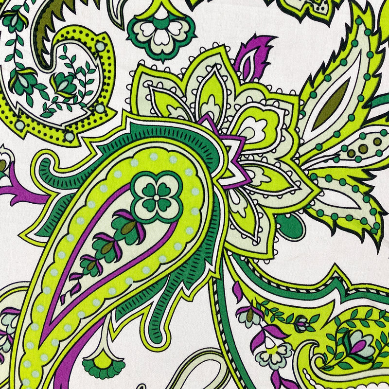 Razor Paisley Cotton L/S Big Mens Shirt - Green