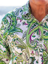 Razor Paisley Cotton L/S Shirt - Green