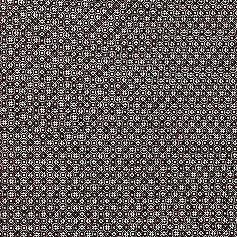 Roman Geometric Cotton L/S Shirt - Brown