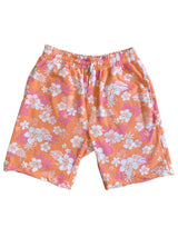 Samoa Hawaiian Knitted Short - Orange/Pink