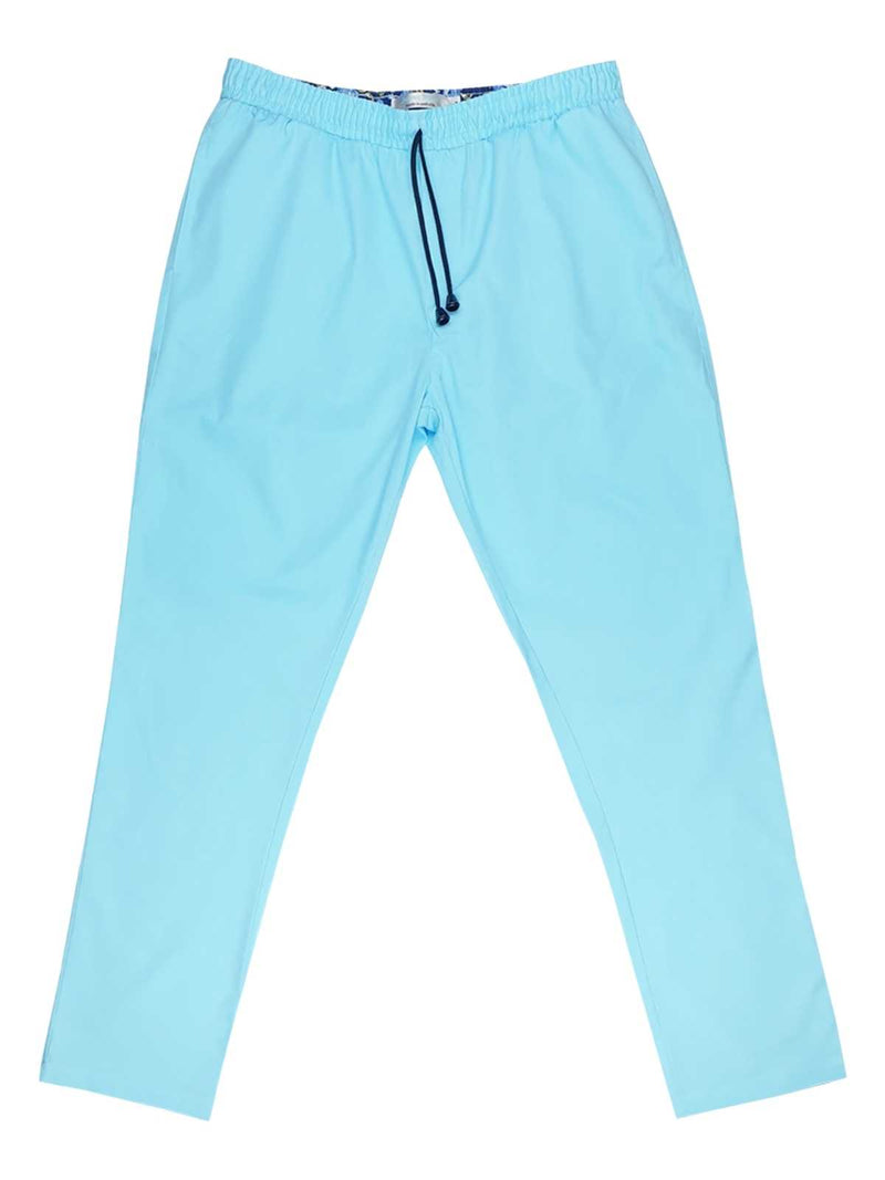 Sky Cotton Lounge Pant - Blue