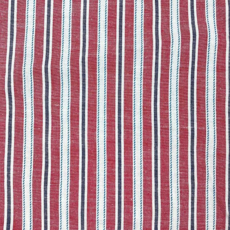 Stripe Cotton Short - Red/White