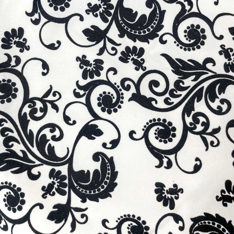Swirl Abstract Jacket - White/Black