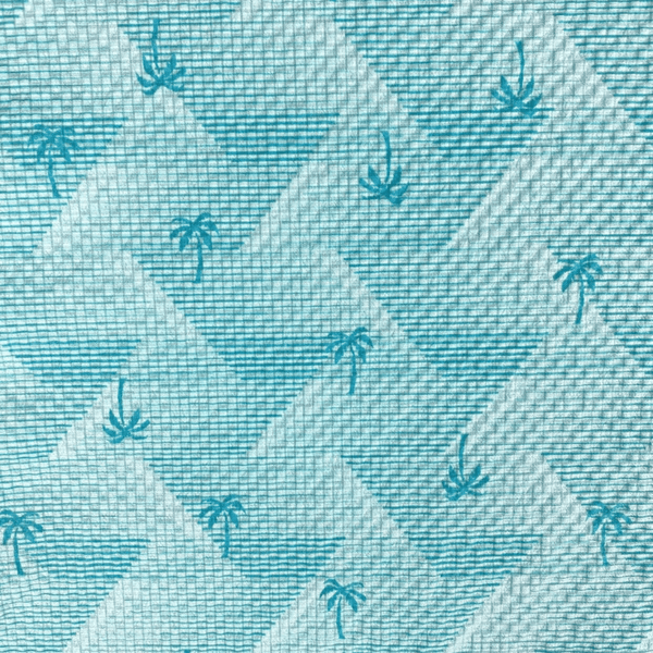 Tahiti Hawaiian Cotton S/S Shirt - Blue