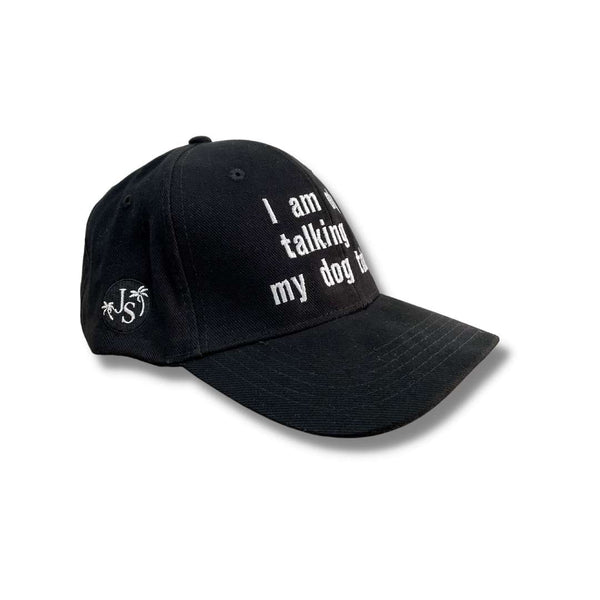 Talking Dogs Unisex Cotton Cap - Black