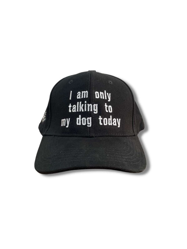 Talking Dogs Unisex Cotton Cap - Black