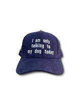 Talking Dogs Unisex Cotton Cap - Navy