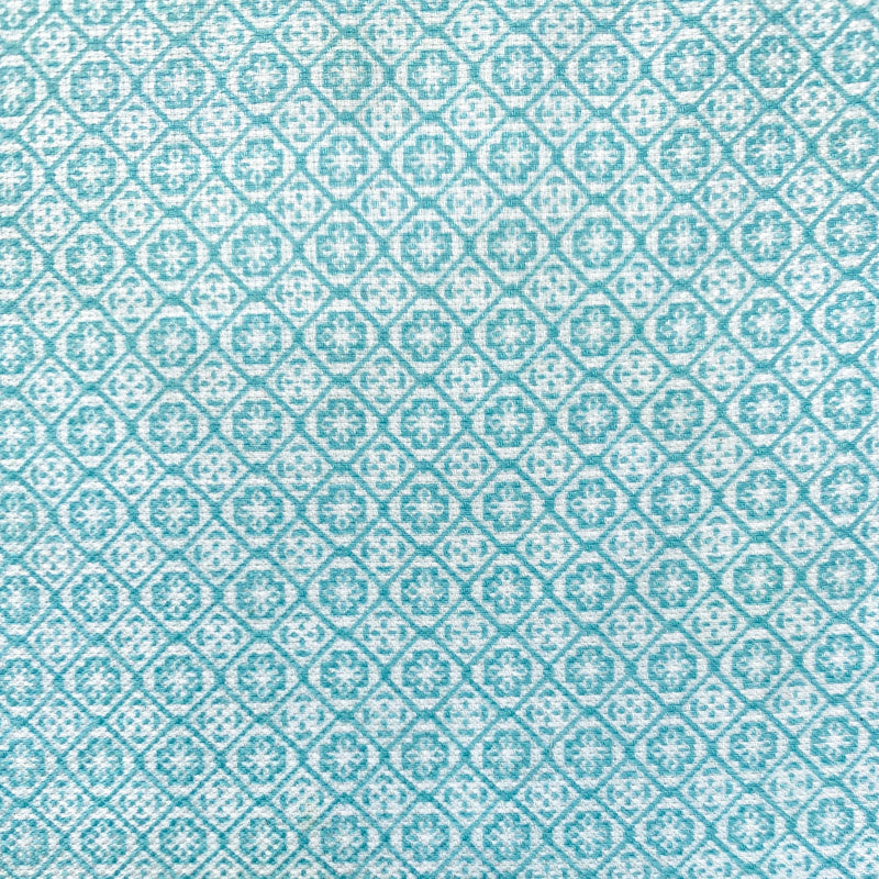 Tessera Geometric Cotton L/S Shirt - Blue