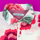 Ultra Floral Cotton/Rayon L/S Shirt - Pink