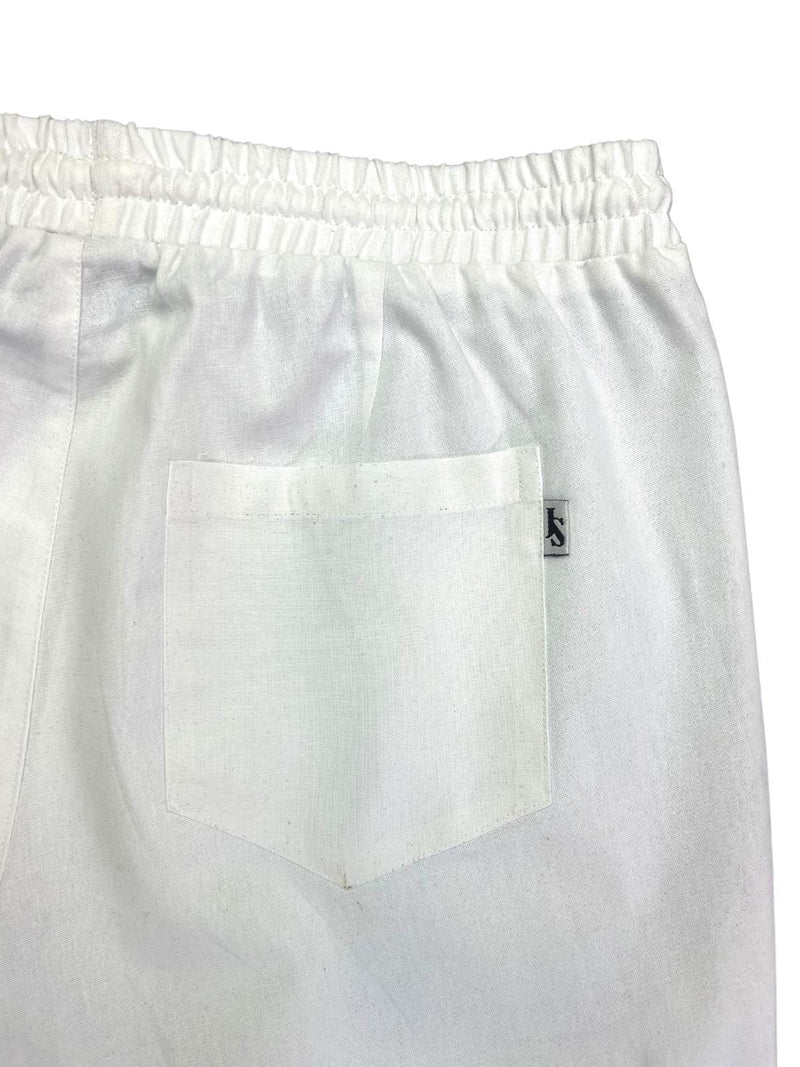 Bahamas Cotton/Linen Short - White