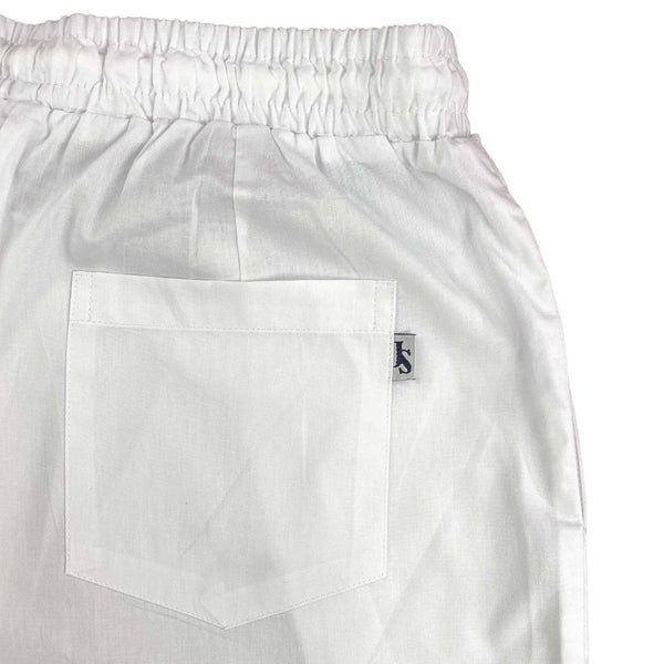 White Cotton Lounge Pant
