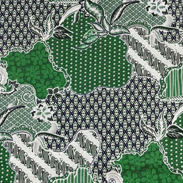 World Abstract Cotton Lounge Pant - Green/Grey