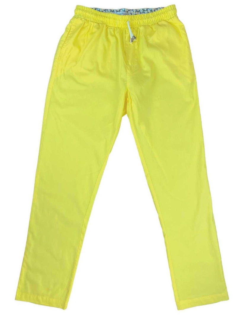 Yellow Cotton Lounge Pant